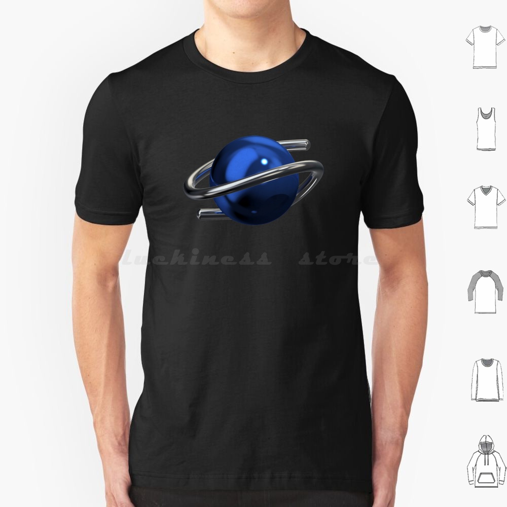 Gaming Console Generations - Saturn 3d Chrome T Shirt Men