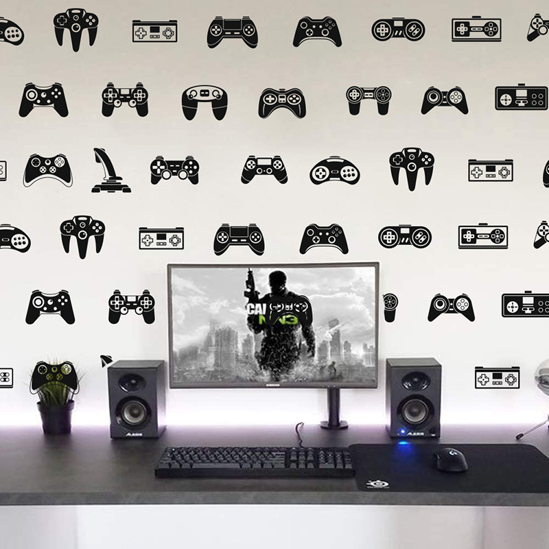 Gaming Console Cabinet - 39 Chiếc Video Game Constroller Joysticker