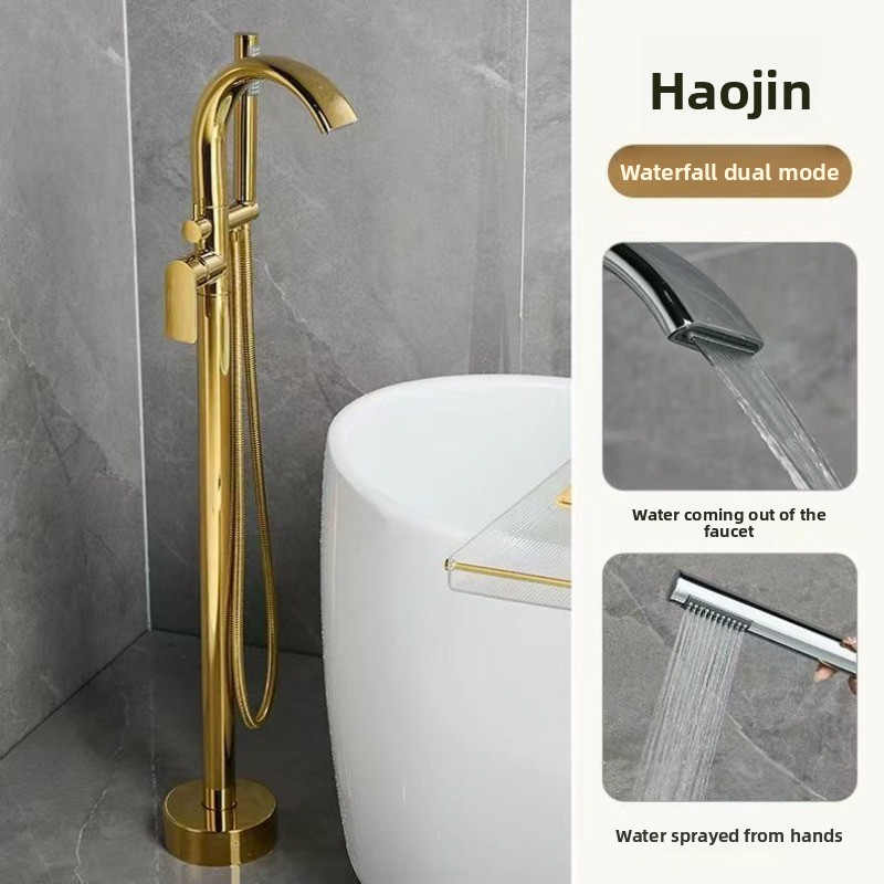 Controller Stand Holder - Floor Standing Brass Bathtub Shower Mixer