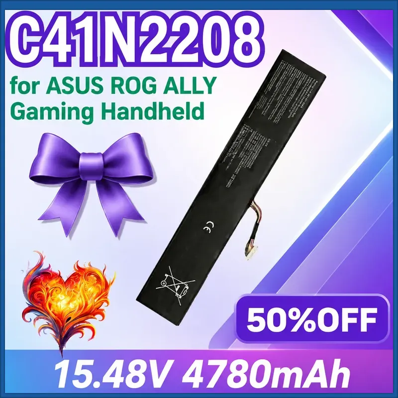Gaming Console Asus Rog - New C41N2208 4780mAh 15.48V Handheld Game