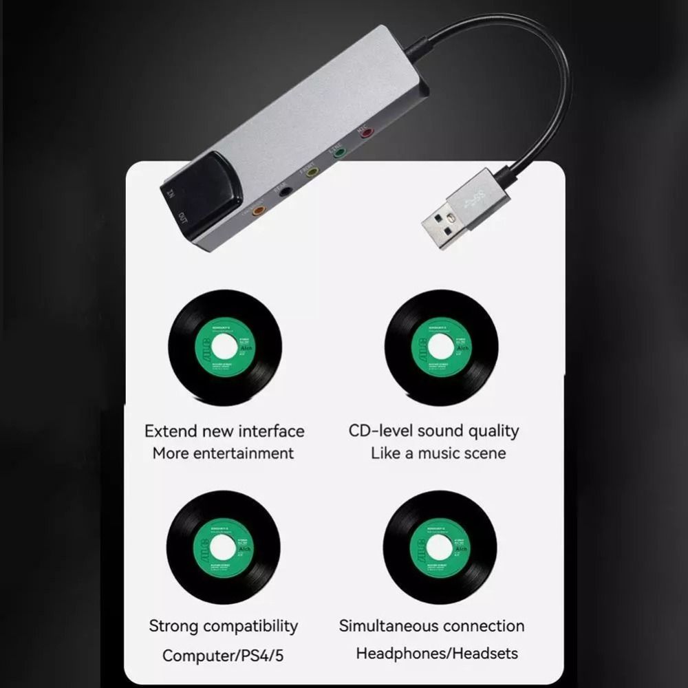 New USB Sound Card 7.1 5.1 Cha - đánh giá và giá Gaming Console For Pc