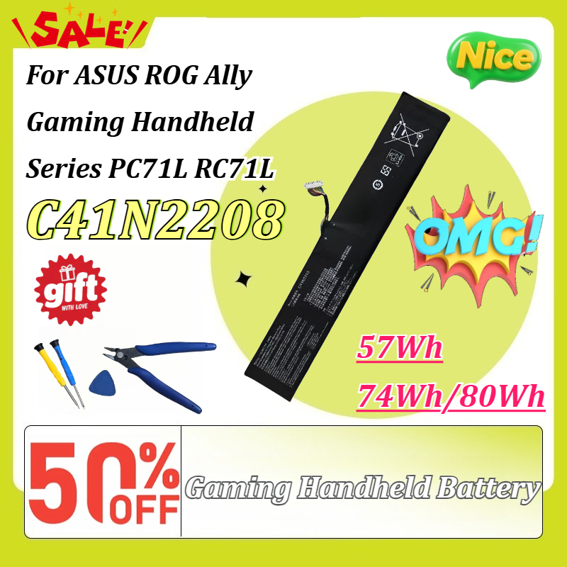 New C41N2208 57Wh/74Wh/80Wh Ga - đánh giá và giá Gaming Console Asus Rog