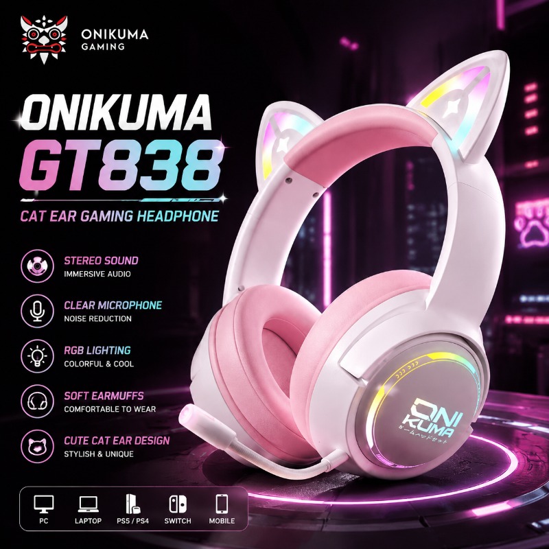 ONIKUMA GT838 Gaming Headset C - đánh giá và giá Gaming Console In Amazon