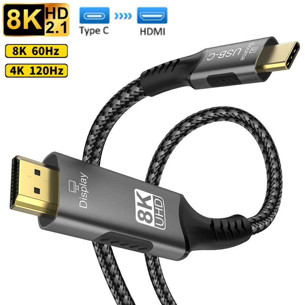 8K Type C to HDMI 2.1 Cable 32 - đánh giá và giá Gaming Console Cabinet