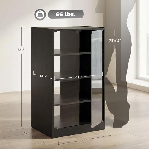 Media Cabinet, 4-Tier Stereo C - đánh giá và giá Gaming Console Cabinet