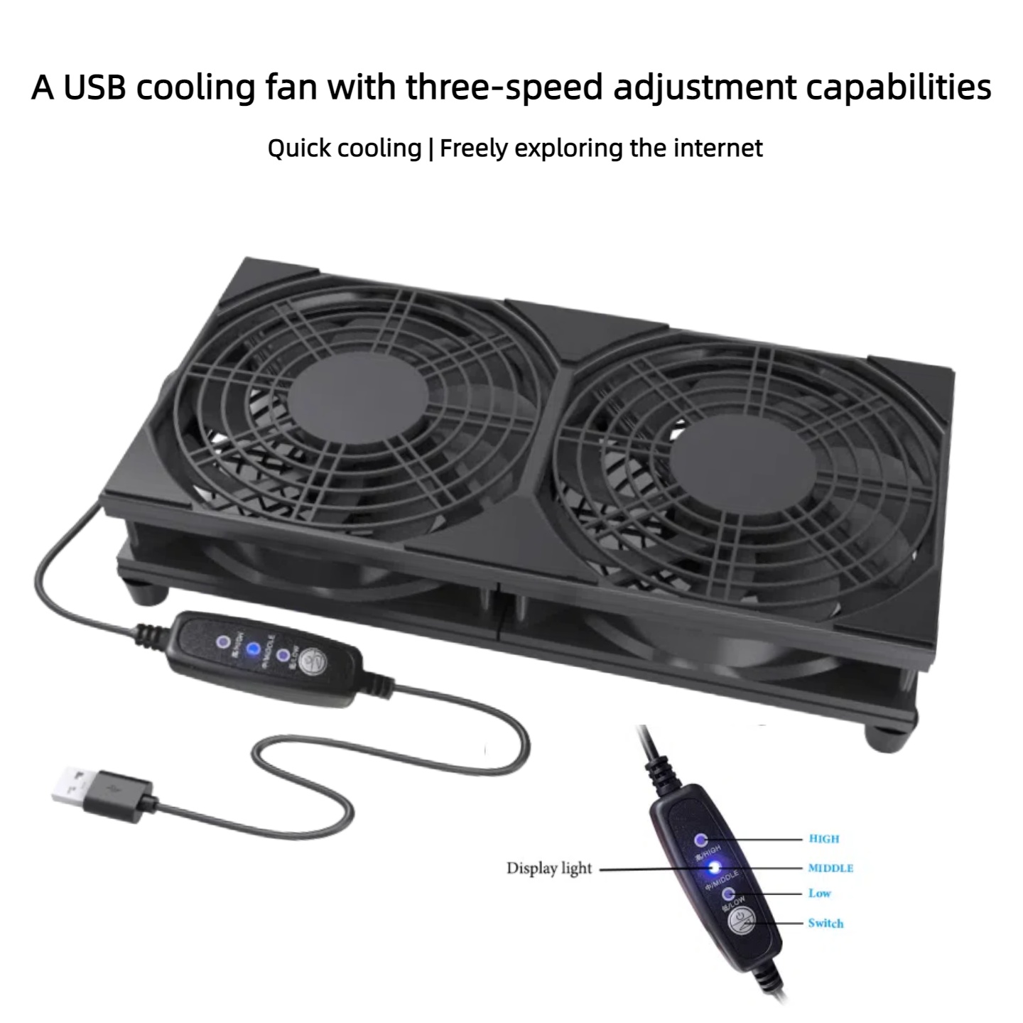 Dual USB Cooling Fan with 3-Sp - đánh giá và giá Gaming Console For Pc
