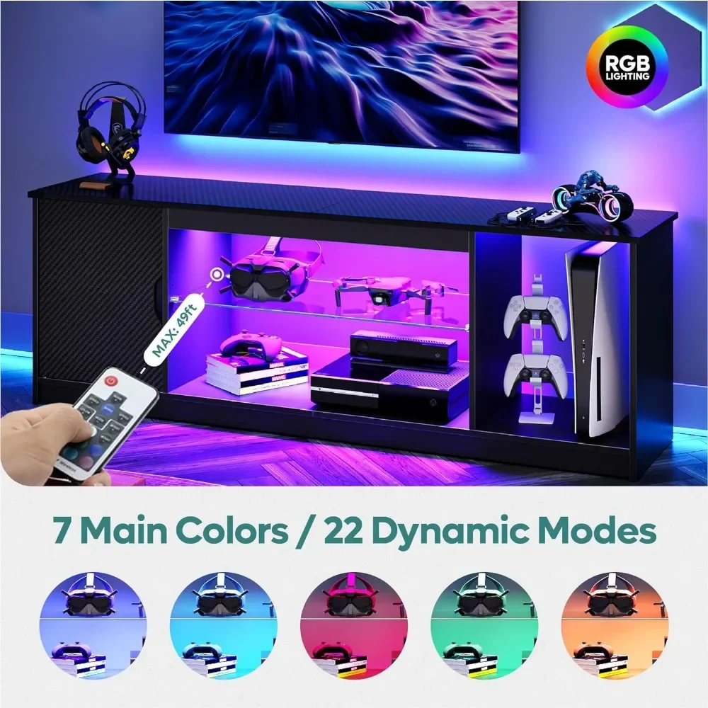 Bestier Led Entertainment Cent - đánh giá và giá Gaming Console Cabinet
