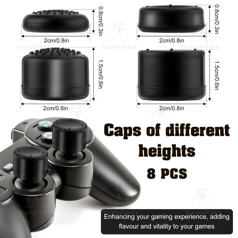 8PCS Thumb Grip Caps Controlle - đánh giá và giá Gaming Console Tv Stick