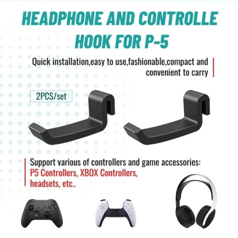 2PCS Headphone Hook Holder PS5 - đánh giá và giá Gaming Console Apple