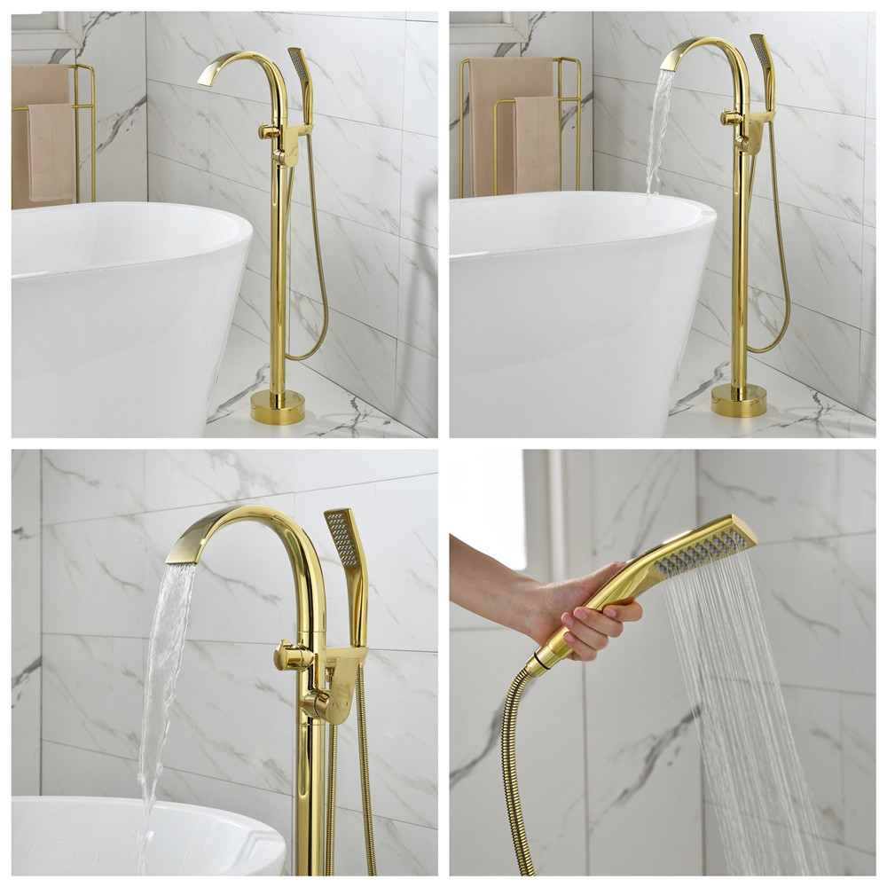 Brushed Rose Gold Bathtub Fauc - đánh giá và giá Controller Stand Holder